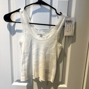 NWT Brandy Melville Lace Cotton Tank